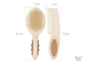 Расческа-щеточка Roxy Kids детская с гребешком, ворс из натуральной щетины 13