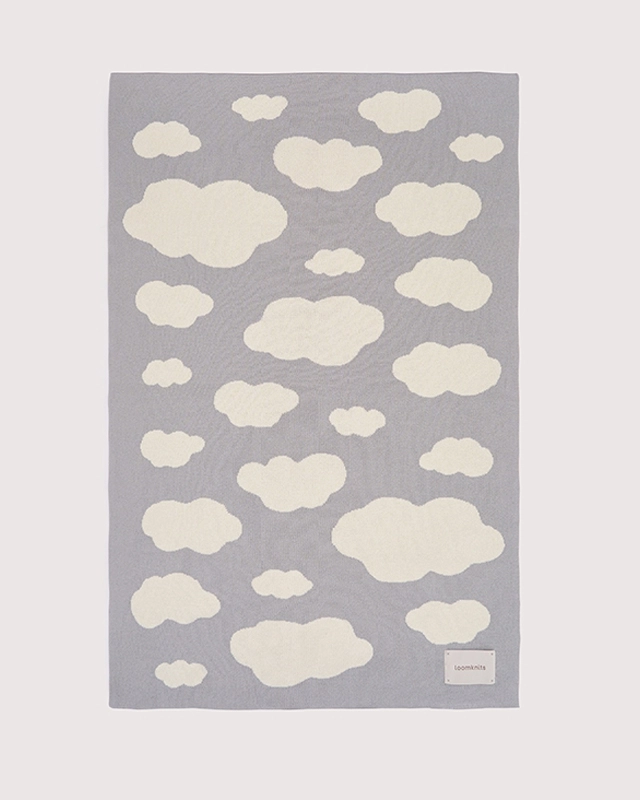 Плед детский Loomknits Серый облака LW5110 2