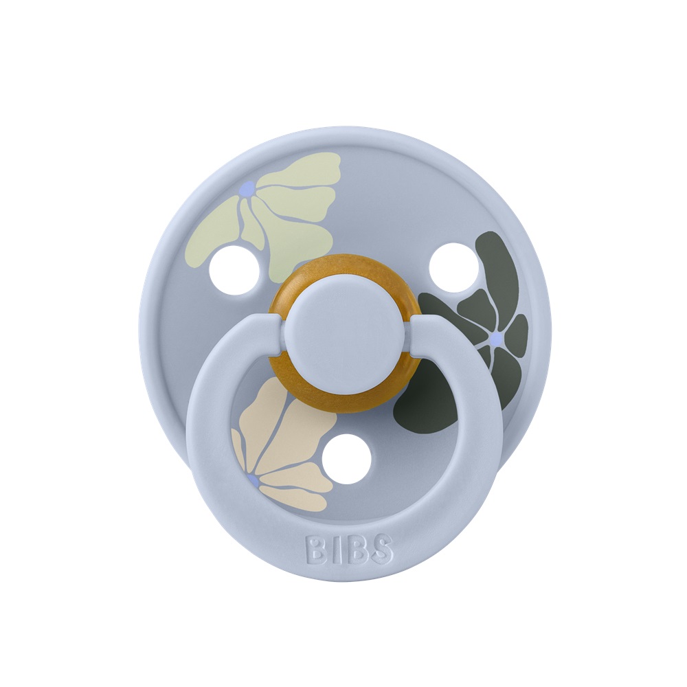Пустышка латексная BIBS Studio Colour - Morning Bloom, 0+ мес. 1