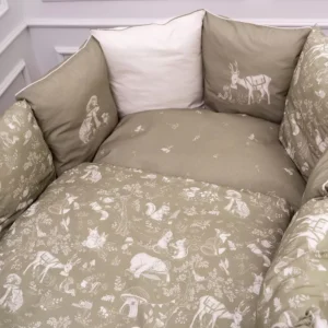 Набор Lappetti для овальной и круглой кроватки 6 предметов Лесная симфония 21