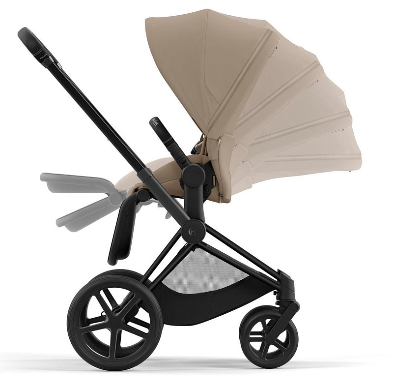 Коляска 2в1 Cybex Priam Cozy Beige рама Matt Black 3