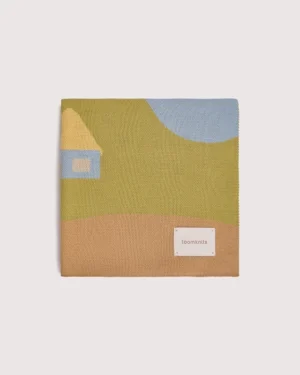 Плед детский Loomknits Мультиколор домики 3