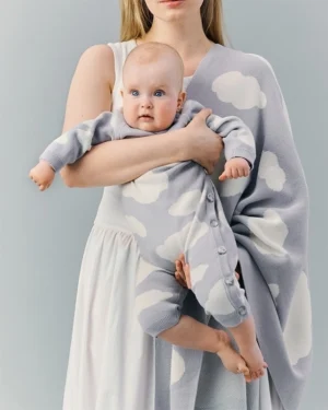 Плед детский Loomknits Серый облака LW5110 8