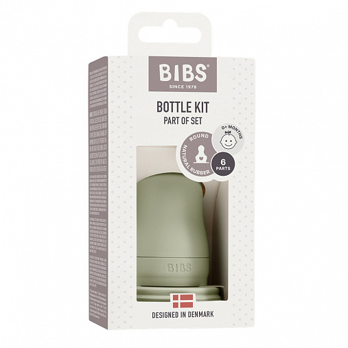 Набор аксессуаров для бутылочки с латексной соской BIBS Bottle Kit 4