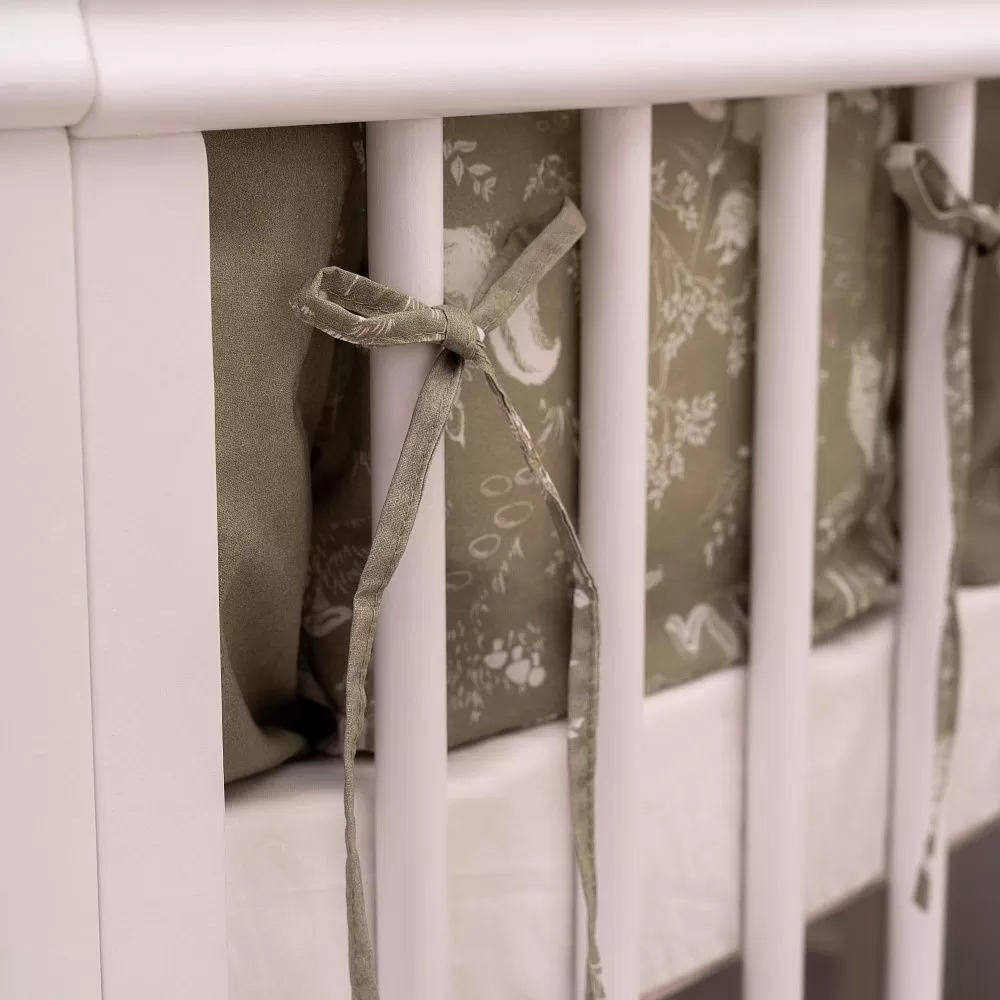 Набор Lappetti для овальной и круглой кроватки 6 предметов Лесная симфония 2