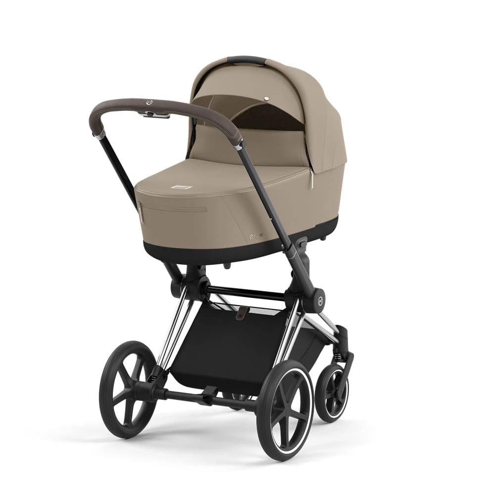 Коляска 2в1 Cybex Priam Cozy Beige рама Chrome Brown 4