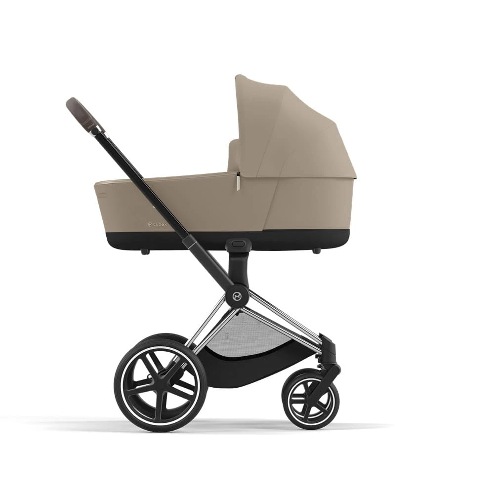 Коляска 2в1 Cybex Priam Cozy Beige рама Chrome Brown 3