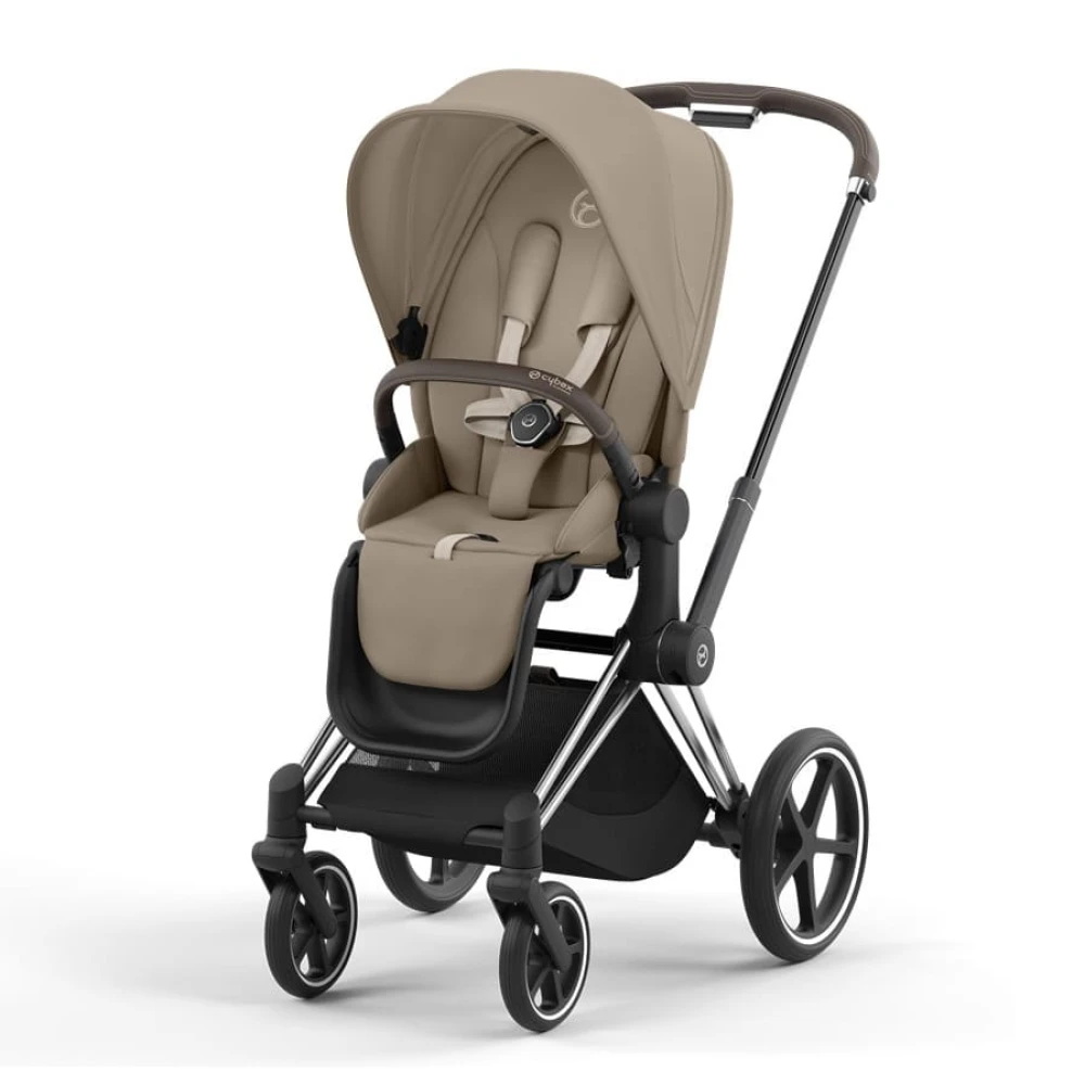 Коляска 2в1 Cybex Priam Cozy Beige рама Chrome Brown 8