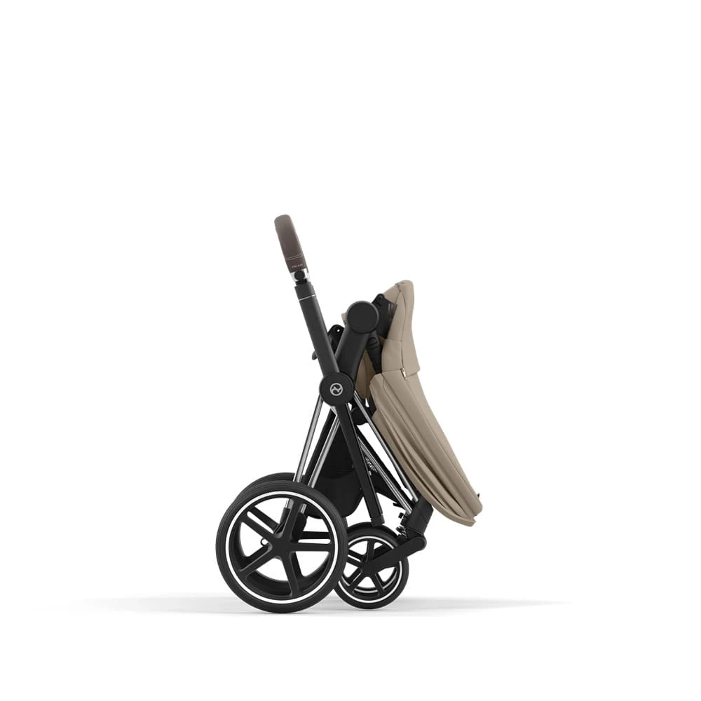 Коляска 2в1 Cybex Priam Cozy Beige рама Chrome Brown 14