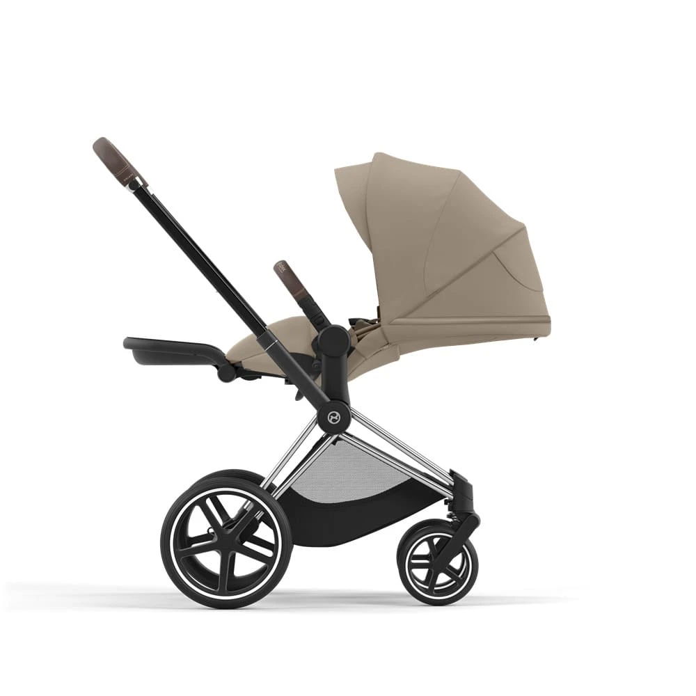 Коляска 2в1 Cybex Priam Cozy Beige рама Chrome Brown 11