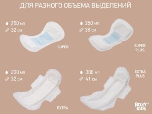 Прокладки Roxy Kids послеродовые EXTRA PLUS с бортиками и крылышками 41см, 10шт. 18