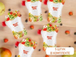 Пакеты Roxy Kids для хранения фруктового пюре 5 шт., с ложечкой 14