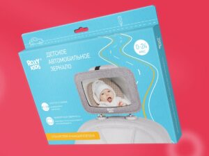 Зеркало Roxy Kids для контроля за ребенком в авто (текстильная рама) 14