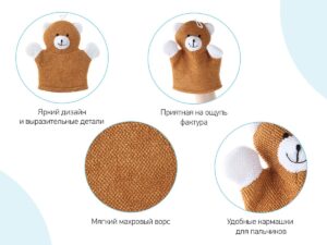 Мочалка-рукавичка Roxy Kids махровая Baby Bear 11