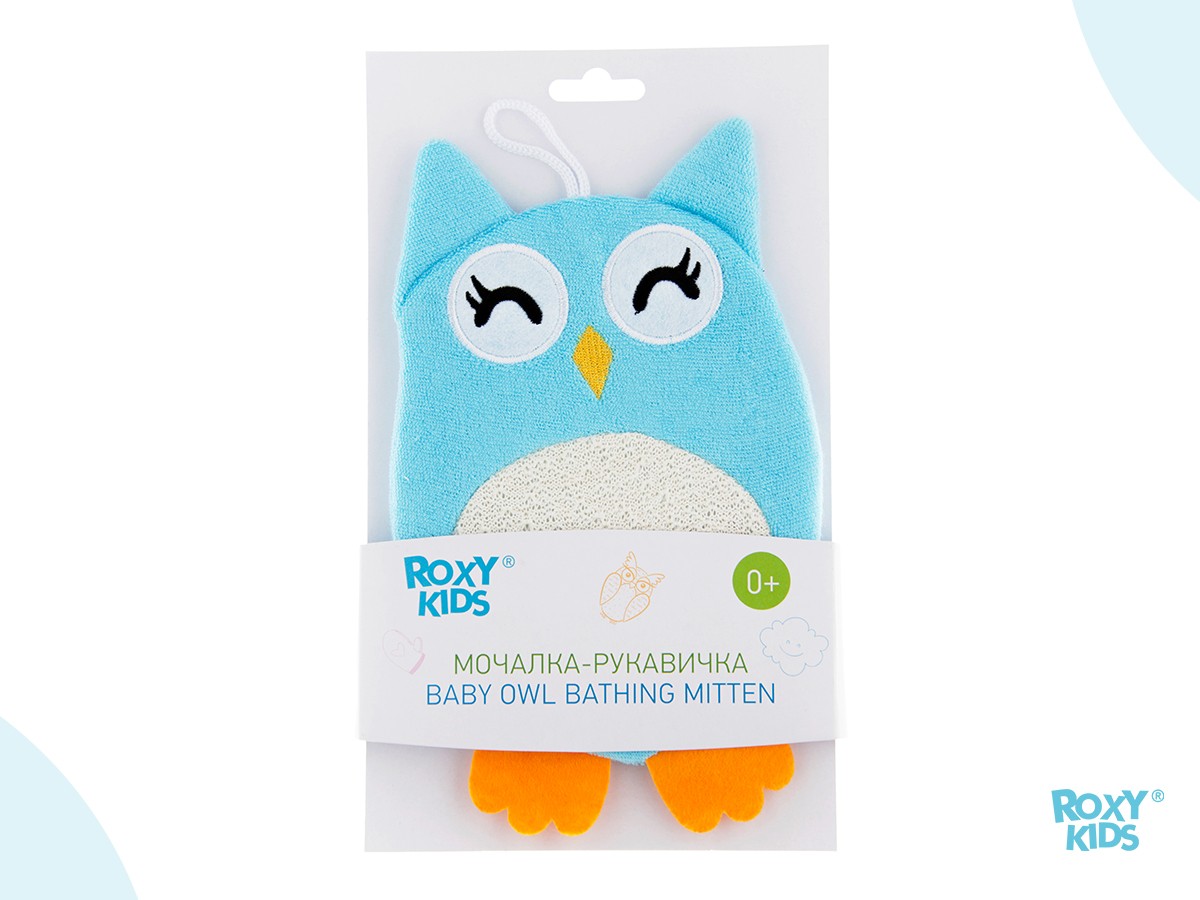 Мочалка-рукавичка Roxy Kids махровая Baby Owl 8