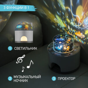 Ночник-проектор Снежный домик Roxy Kids 104