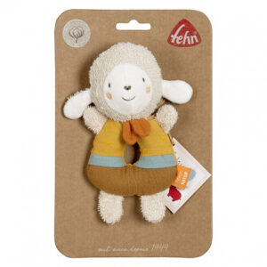 Мягкая погремушка-кольцо FEHN Овечка 12