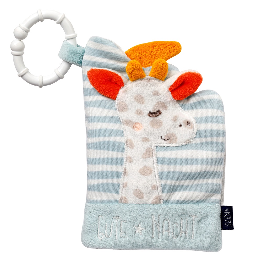 053142_01 Мягкая игрушка-книжка с подвесом FEHN Спокойной ночи, светящаяся в темноте 1