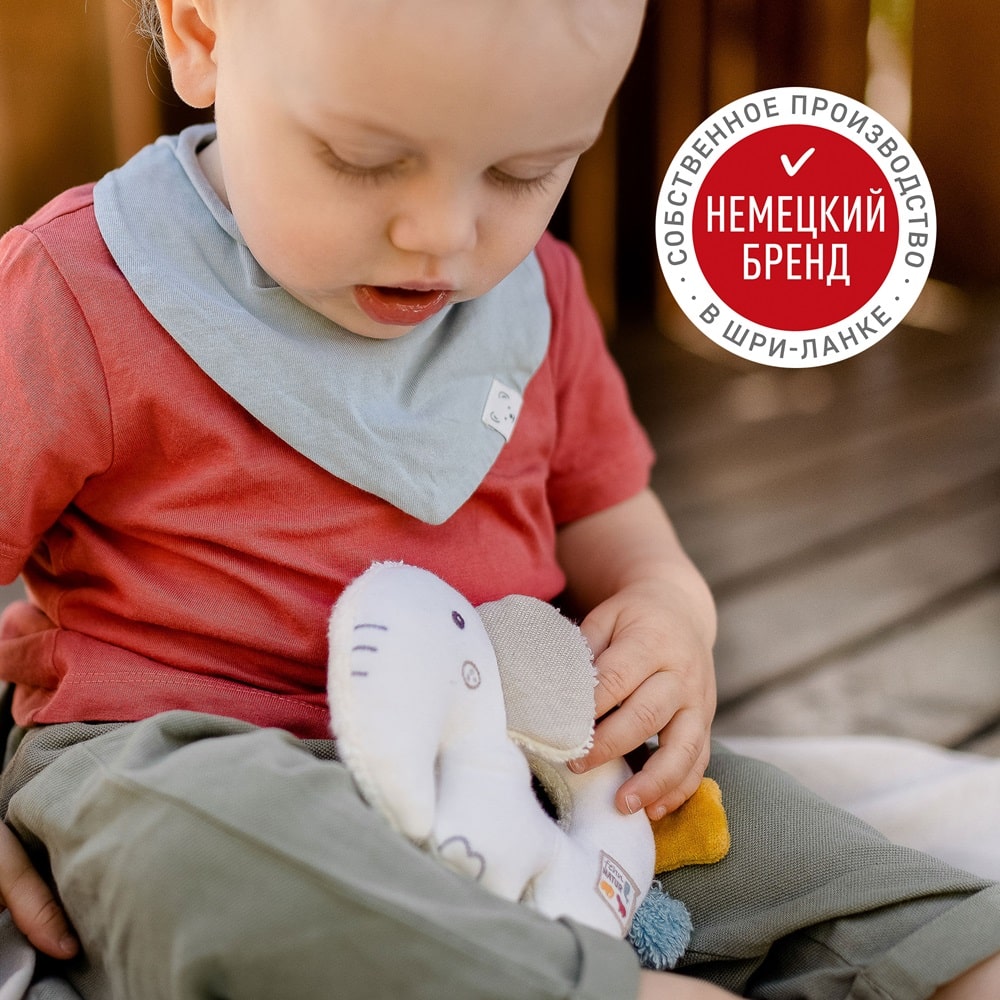 Мягкая погремушка-кольцо FEHN Слоник 4