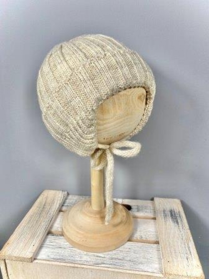 Шапка детская утепленная на завязках ЗИМА 1