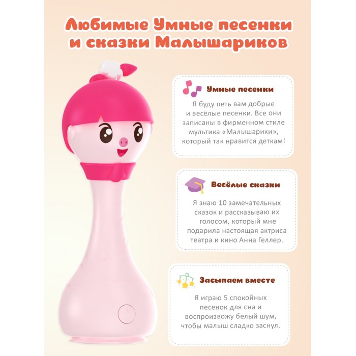 Интерактивная музыкальная игрушка alilo Малышарики. Модель Нюшенька R1. 4