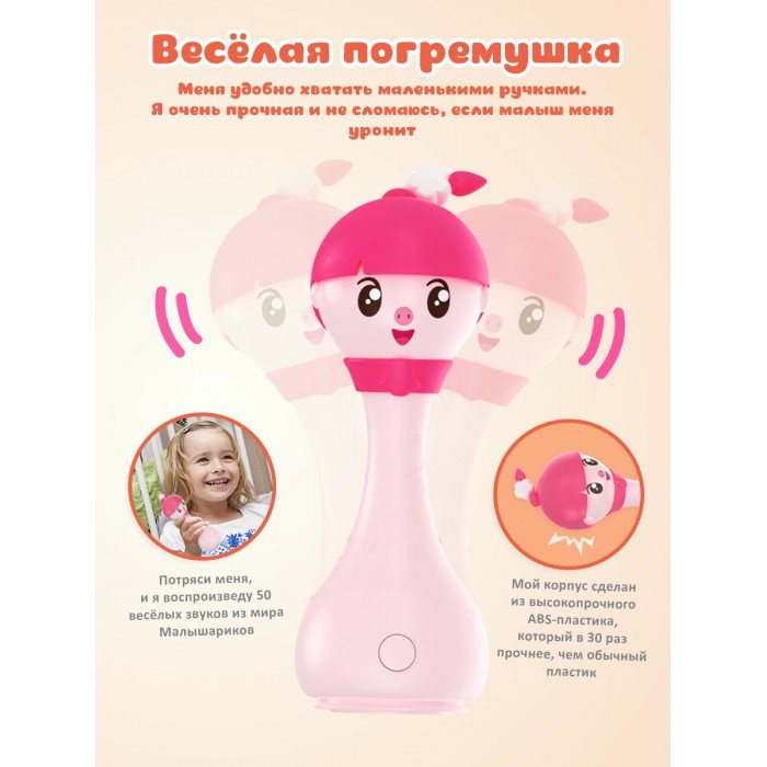 Интерактивная музыкальная игрушка alilo Малышарики. Модель Нюшенька R1. 5