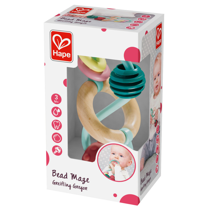 Игрушка-прорезыватель Hape "Лабиринт Бусинки" 4