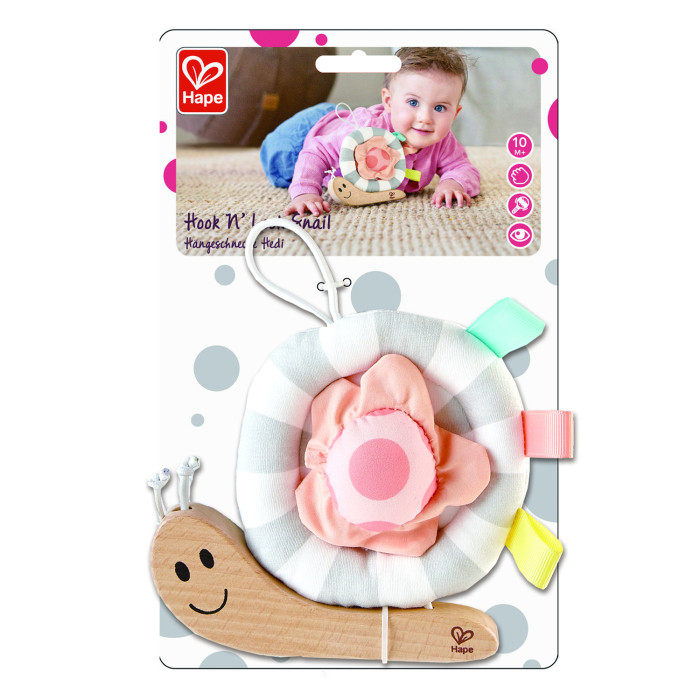 Игрушка Hape подвесная для новорожденных "Улитка Соня" 2