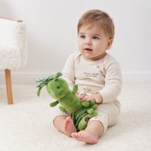 Подвесная игрушка-растяжка с вибрацией Happy Baby Гусеничка 27