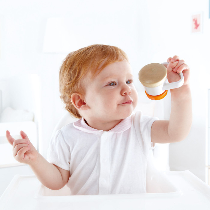 Игрушка Hape 2 в 1 погремушка и каталка "Роллер" 3