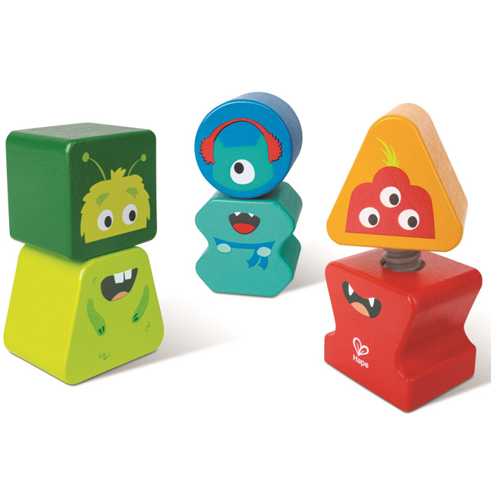 Развивающий набор Hape "Закручивающиеся Монстрики" 1
