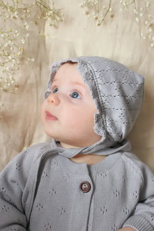 Чепчик детский Loomknits Серый 3