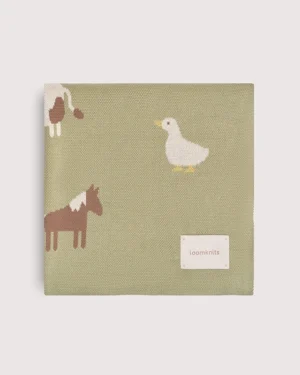 Плед детский Loomknits 80Х120 Мультиколор ферма LW5267 4