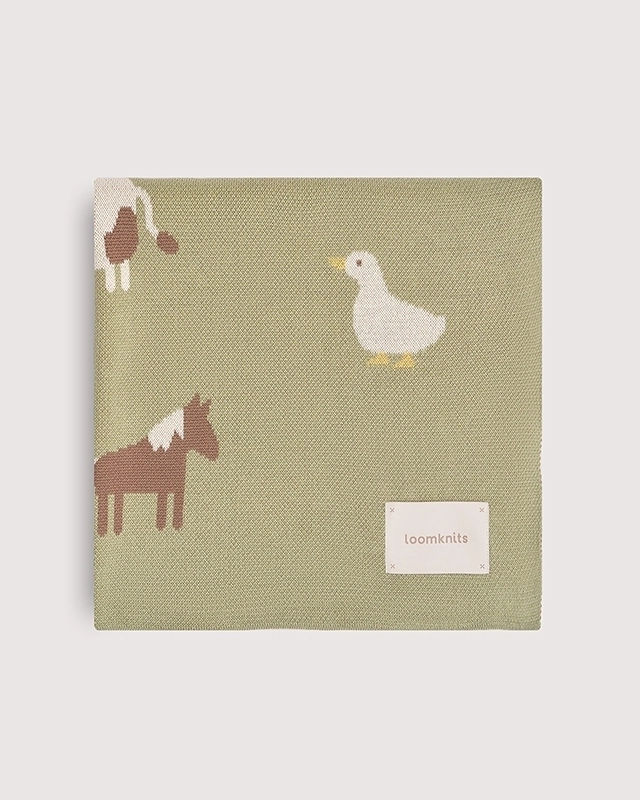 Плед детский Loomknits 80Х120 Мультиколор ферма LW5267 2