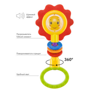 Погремушка Happy Baby FLOWER TWIST 15