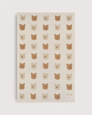 Плед детский Loomknits Экрю с медведем LW5260 6