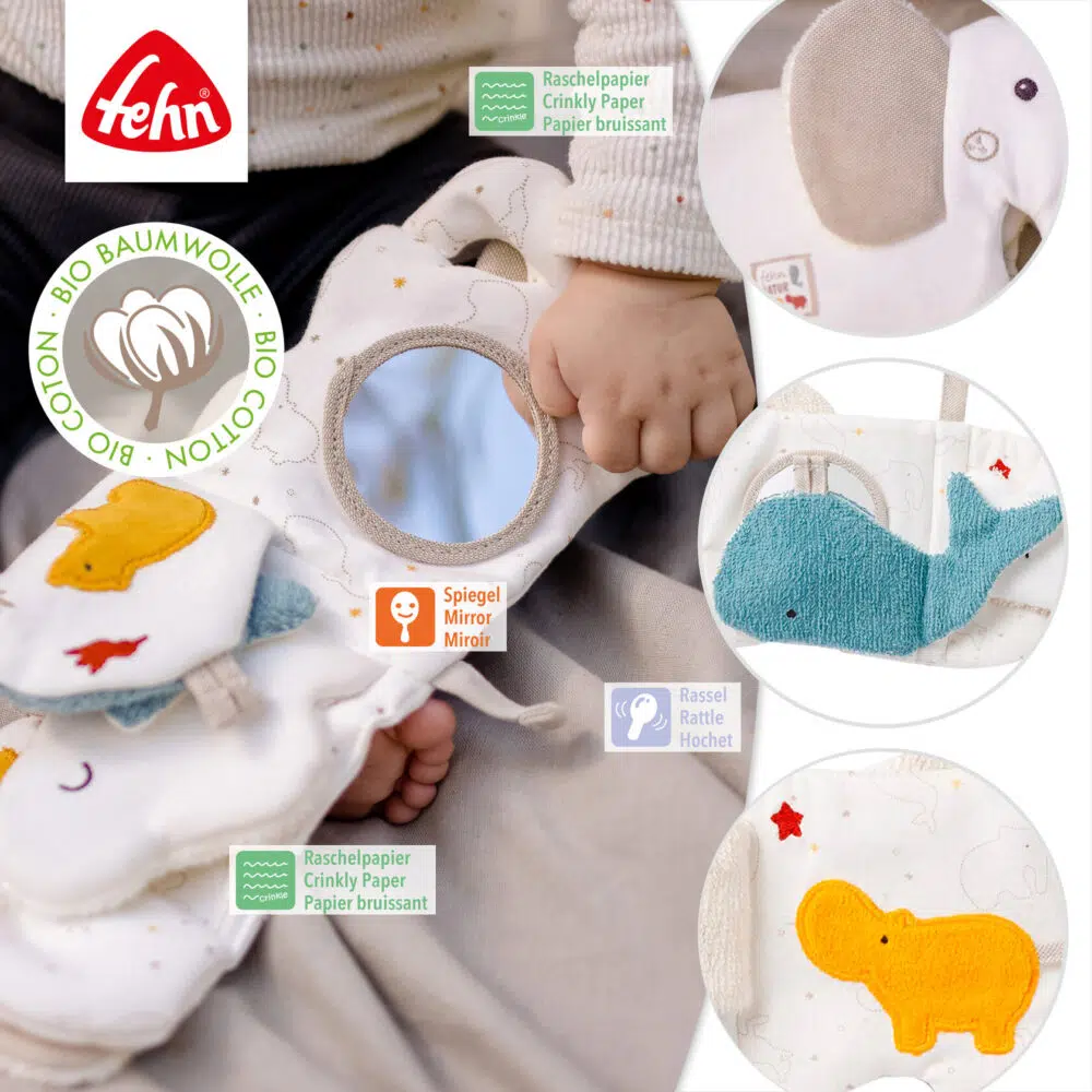 Музыкальная игрушка-книжка FEHN с подвесом Слоник 4