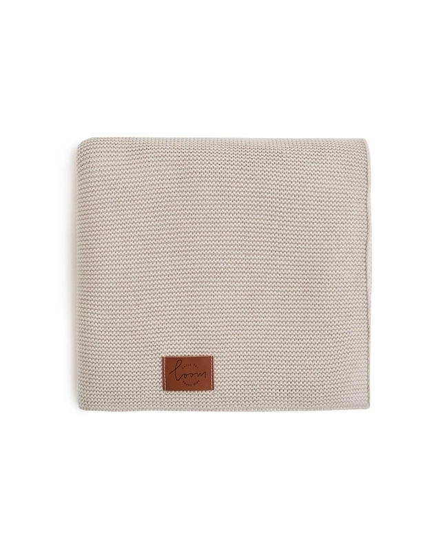 Плед детский Loomknits 100х100 из шерсти мериноса кешью 1