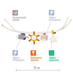 Погремушка-растяжка на коляску/кроватку FEHN 8