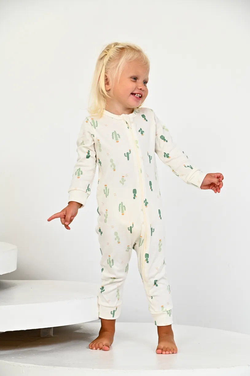 Комбинезон нательный I love carrot "Кактусы" с манжетом 4