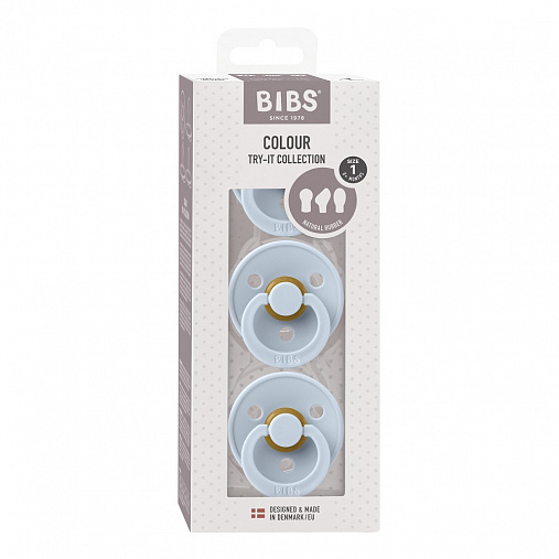 Набор пустышек BIBS Try-it Colour 3 шт. 0+ мес. 4