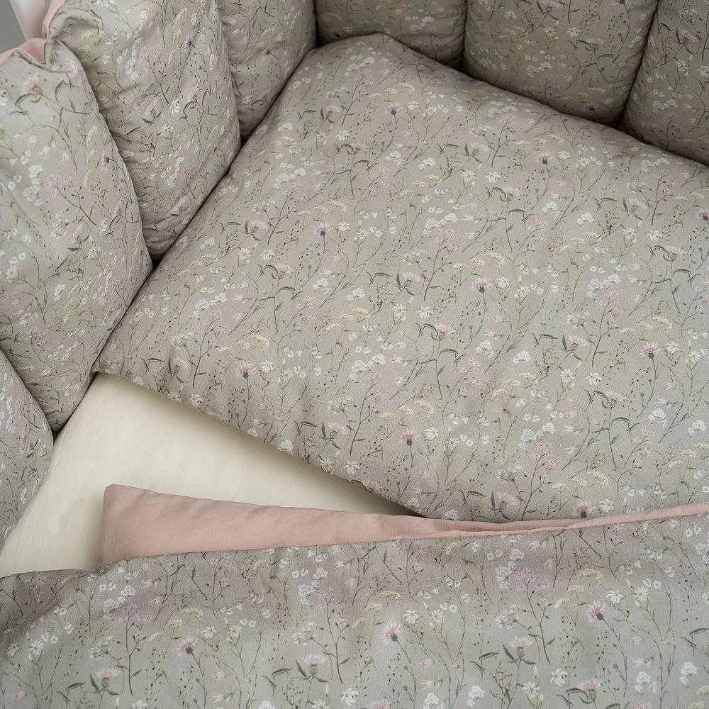 К-т 6пр.для прямоугольной кроватки "Lappetti Garden" 23