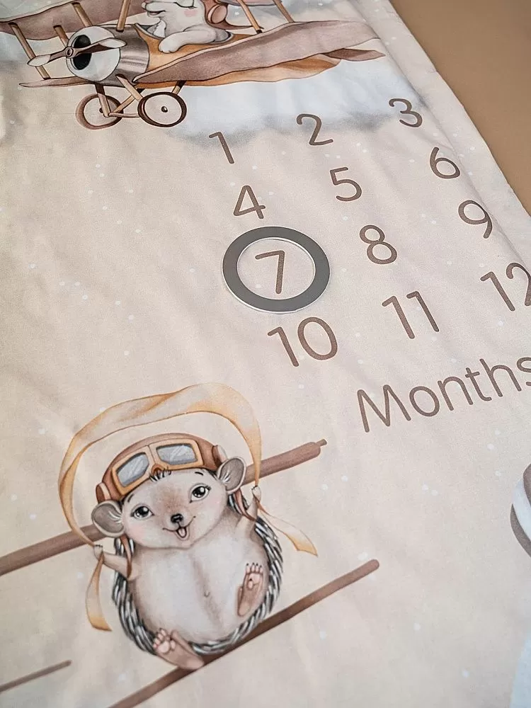 Плед-коврик для фото Lappetti "Я расту" 2