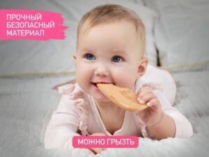 Набор 3 в 1 Roxy Kids две расчески-щеточки деревянные c мягкой щетиной и гребень 21