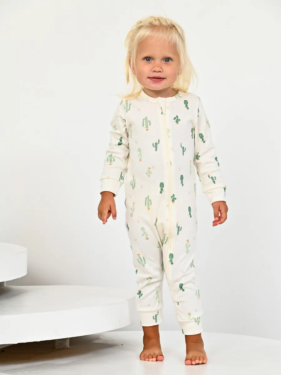 Комбинезон нательный I love carrot "Кактусы" с манжетом 2