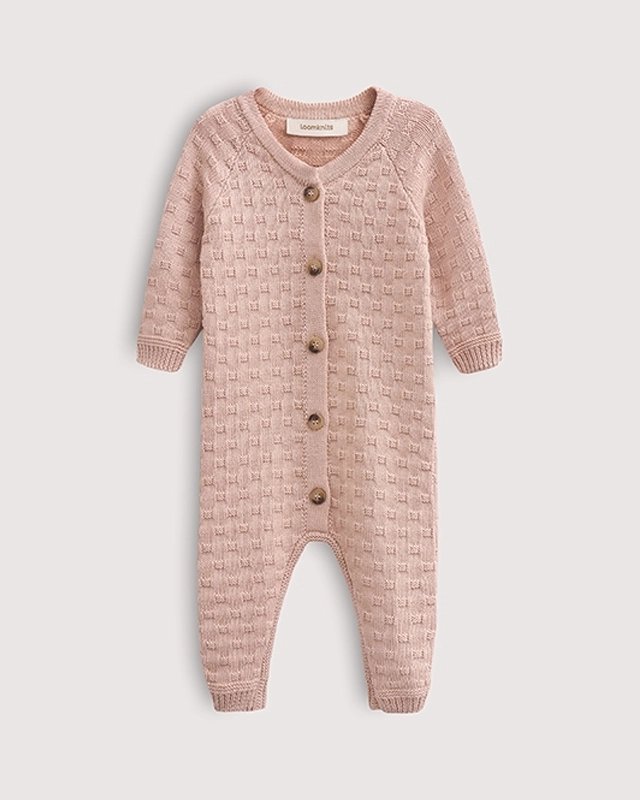 Комбинезон детский Loomknits Пудровый LW5280 1