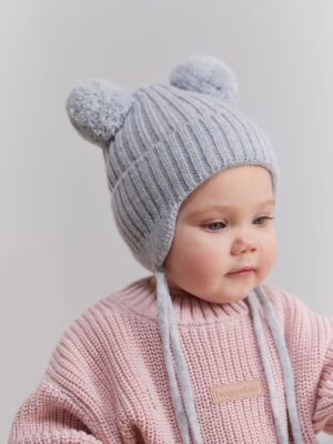 Шапка детская с помпоном Happy Baby 6