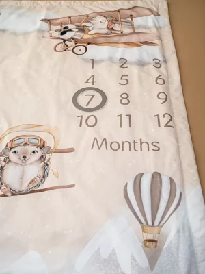 Плед-коврик для фото Lappetti "Я расту" 8