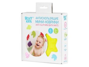 Набор игрушек для ванны Roxy Kids мини-коврики 4шт. 21