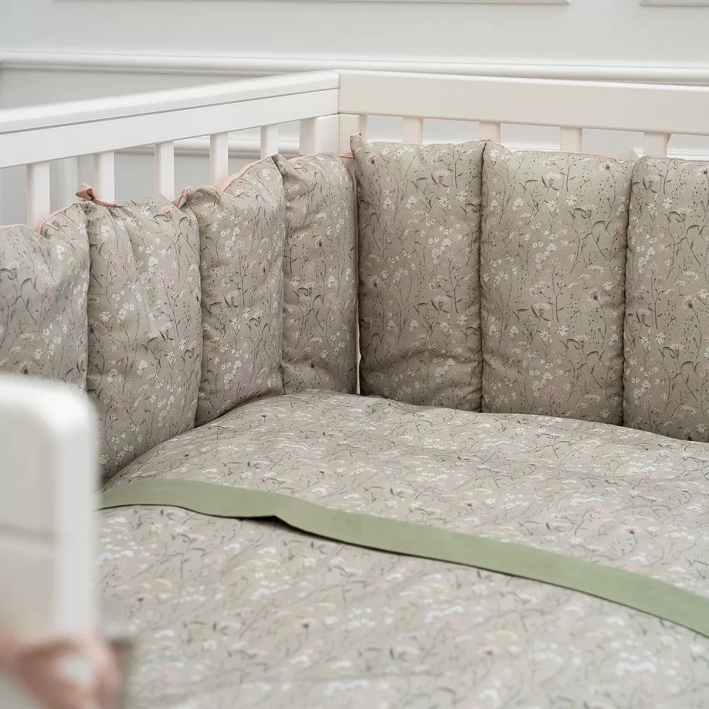 К-т 6пр.для прямоугольной кроватки "Lappetti Garden" 7